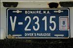 License Plate in Bonaire